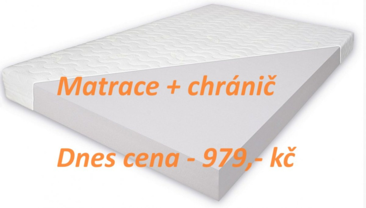 Matrace 160x80x10 cm + chránič PVC zdarma - 979,- kč