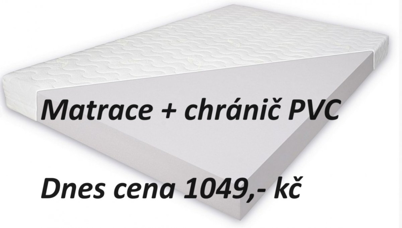 Matrace 180x80x10 cm + chránič PVC zdarma - 1049,- kč